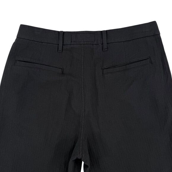 NWT Abercrombie & Fitch Men's Loose Linen-Blend Permacrease Trouser Black 31x32 - Picture 7 of 14